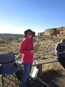 Maren Svare at Chaco Cultural Historic Park in New Mexico